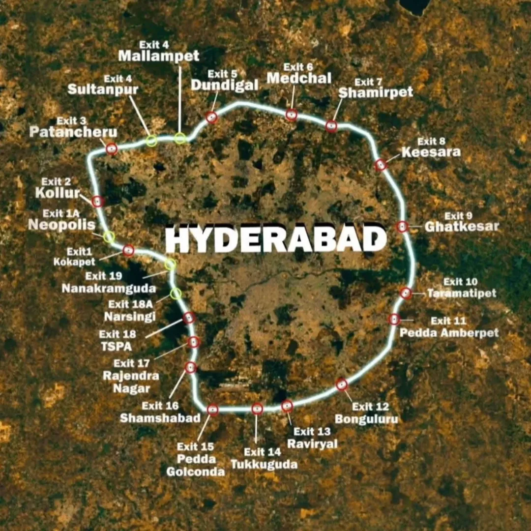 Hyderabad ORR exits
