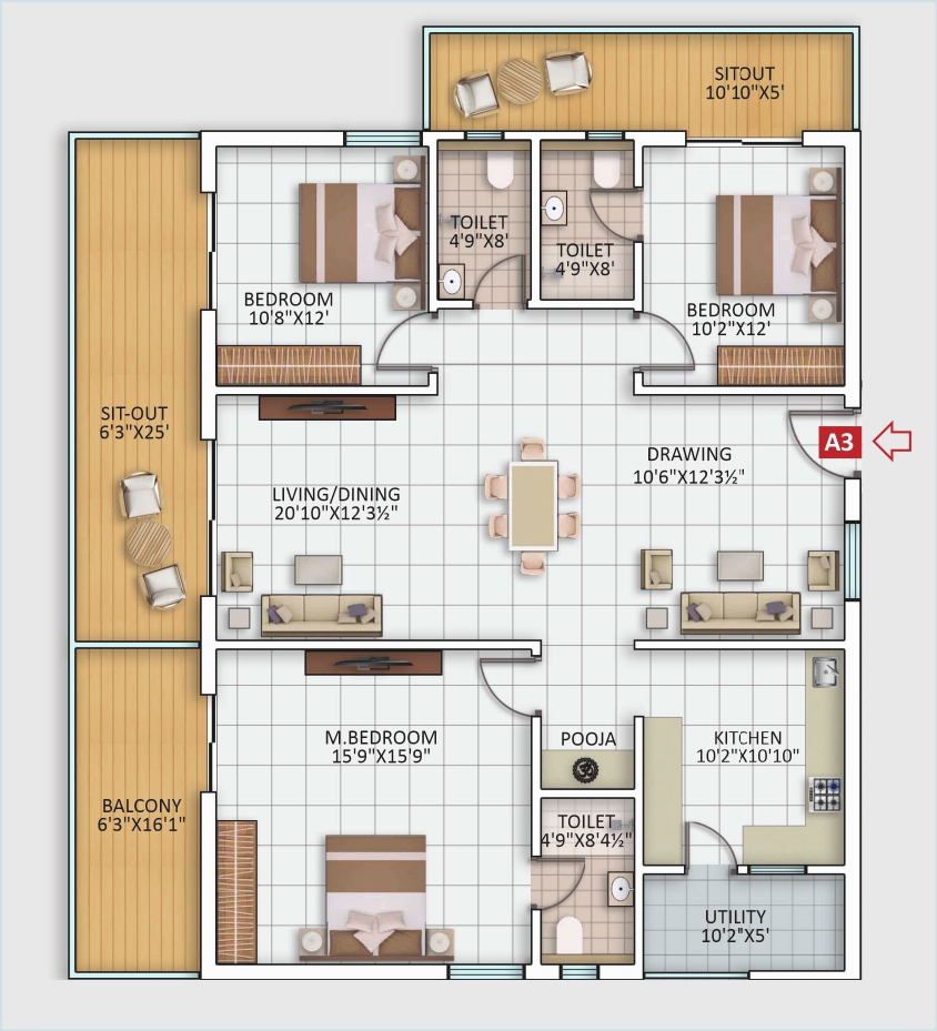 Flat G05 Floorplan
