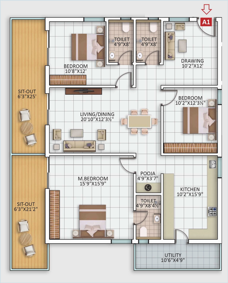 Flat G05 Floorplan