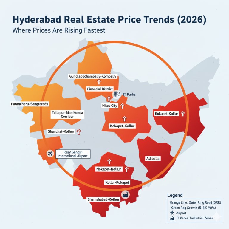 Hyderabad Real Estate Price Trends (2026): Where Prices Are Rising Fastest