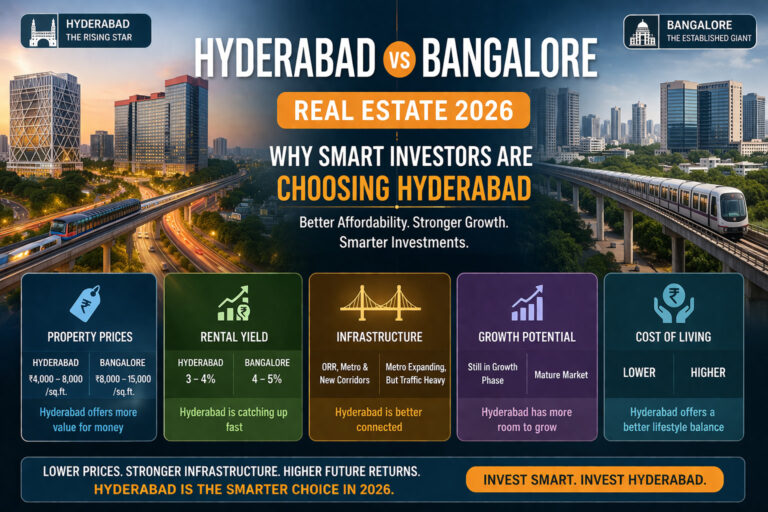 Hyderabad vs Bangalore Real Estate 2026: Why Smart Investors Are Choosing Hyderabad
